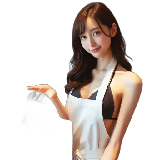 dress, staff, robot, photorealistic transparent PNG cut-out