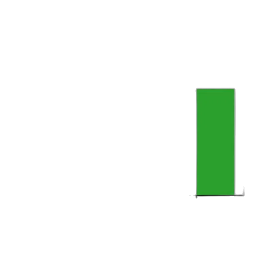 green, bar, chart, two transparent PNG cut-out