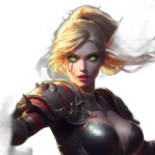 face, fantasy art, concept art, comic book art transparent PNG cut-out