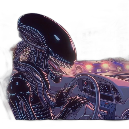 car, robot, creature, concept art transparent PNG cut-out