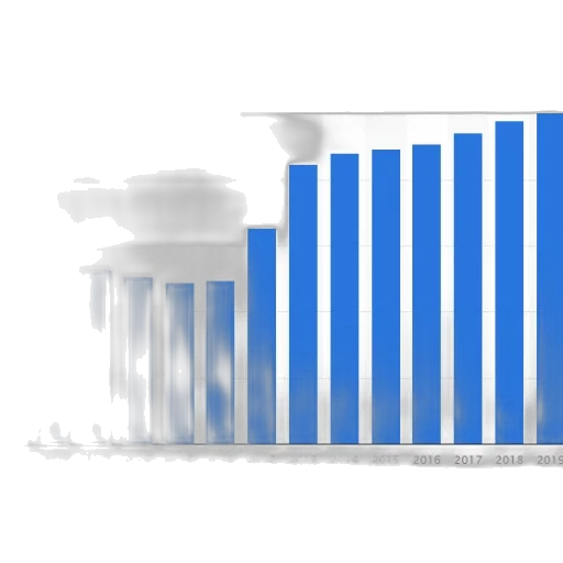 bar, graph, showing, growth transparent PNG cut-out