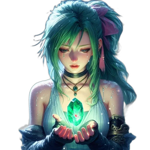 jewelry, staff, face, fantasy art transparent PNG cut-out