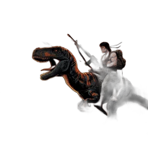 dragon, staff, animal, sword transparent PNG cut-out