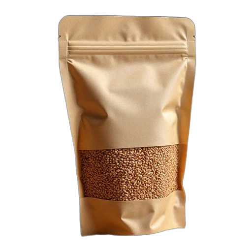 food, bag, certified, organic transparent PNG cut-out