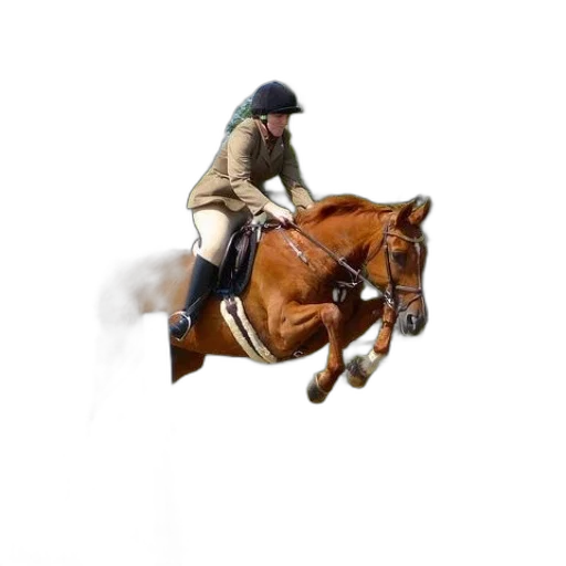 animal, hat, jacket, staff transparent PNG cut-out