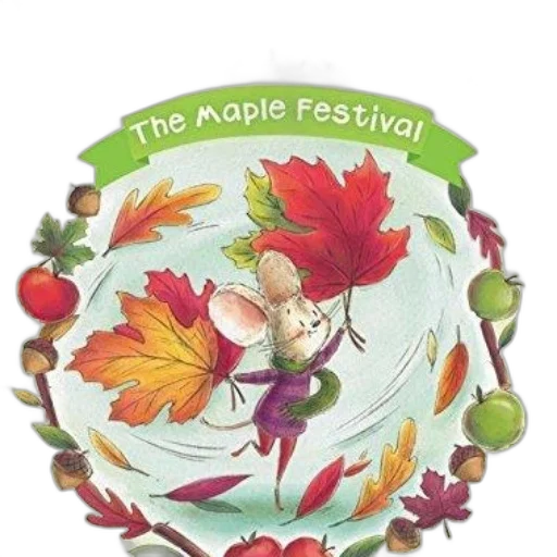 sophie, mouse, maple, festival transparent PNG cut-out
