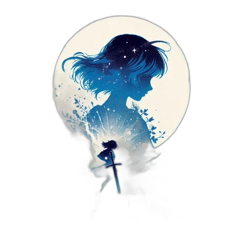 creature, hair, umbrella, dragon transparent PNG cut-out