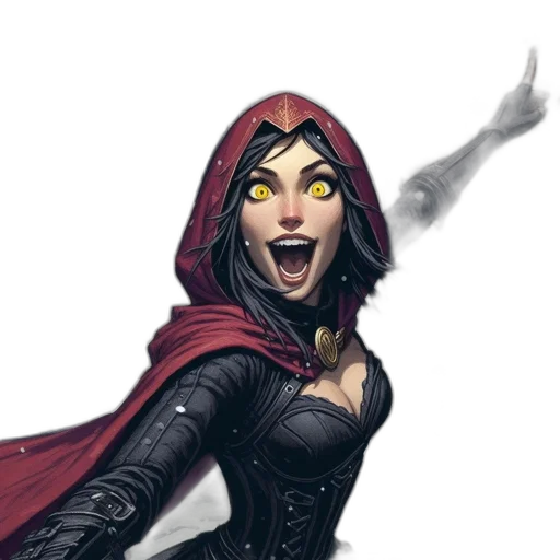 face, concept art, comic book art, fantasy art transparent PNG cut-out