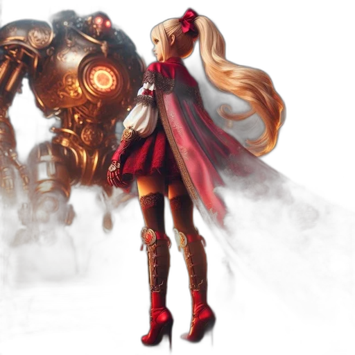 robot, weapon, dress, concept art transparent PNG cut-out