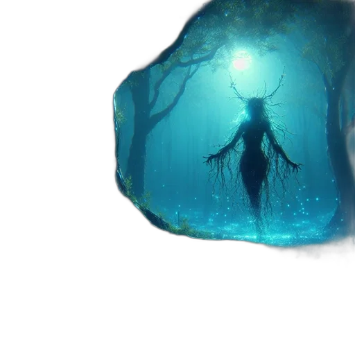 creature, tree, mask, dragon transparent PNG cut-out
