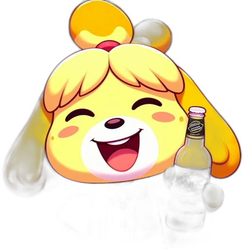 bottle, animal, pixel art, concept art transparent PNG cut-out