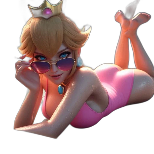 crown, staff, dress, creature transparent PNG cut-out