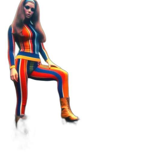 dress, hair, concept art, 3d render transparent PNG cut-out