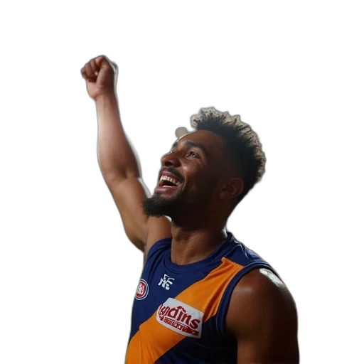 fan, takes, celebration, after transparent PNG cut-out