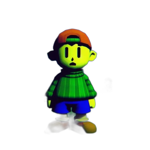 hat, jacket, staff, creature transparent PNG cut-out
