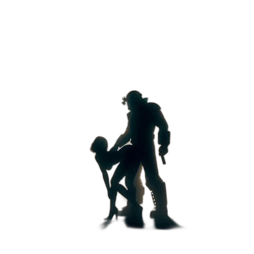 robot, creature, weapon, staff transparent PNG cut-out