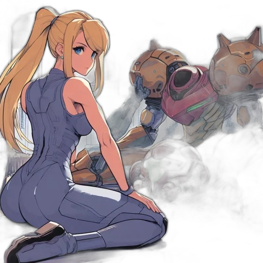 dress, robot, mask, weapon transparent PNG cut-out