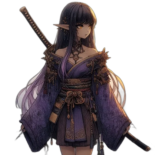 staff, sword, weapon, dress transparent PNG cut-out