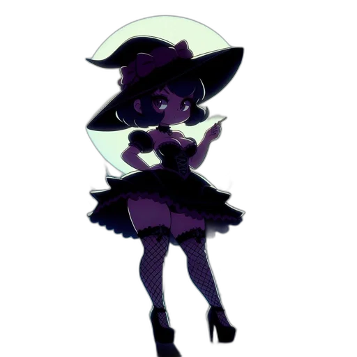 dress, staff, hat, crown transparent PNG cut-out
