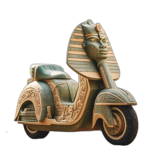 car, shoes, mask, ornate transparent PNG cut-out