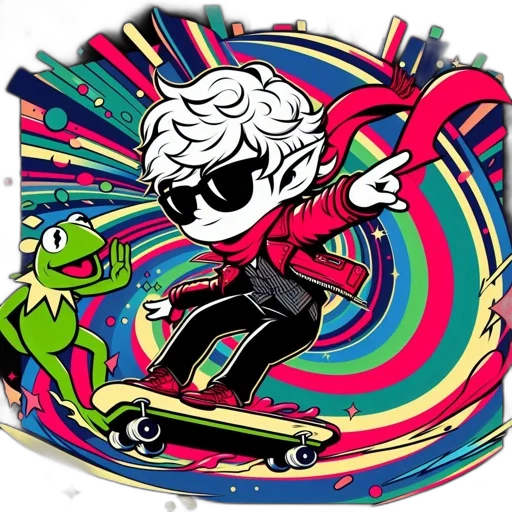 cartoon, comic book art, concept art, pixel art transparent PNG cut-out