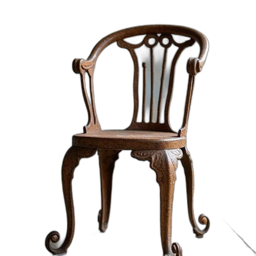 furniture, crown, staff, 3d render transparent PNG cut-out