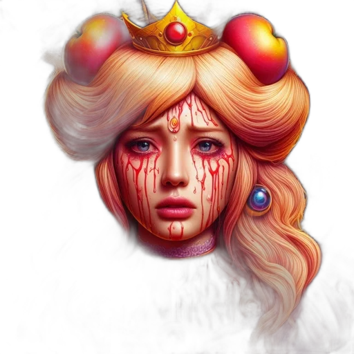 crown, face, fantasy art, concept art transparent PNG cut-out