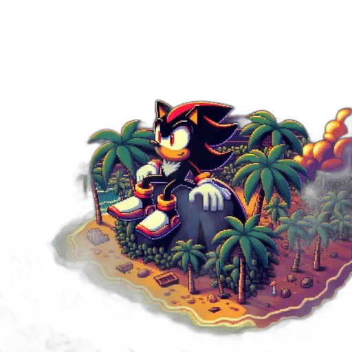 pixel art, concept art, vaporwave, watercolor transparent PNG cut-out