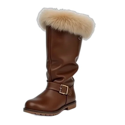 shoes, brown, leather, winter transparent PNG cut-out