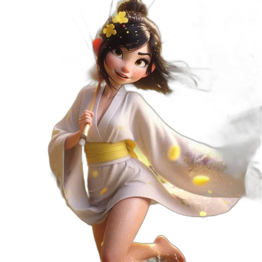 dress, staff, concept art, fantasy art transparent PNG cut-out