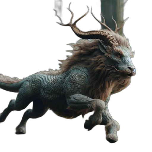 dragon, creature, animal, staff transparent PNG cut-out