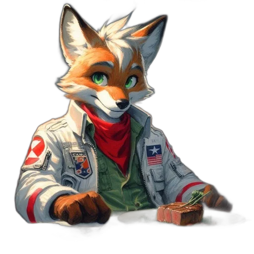 jacket, staff, animal, weapon transparent PNG cut-out