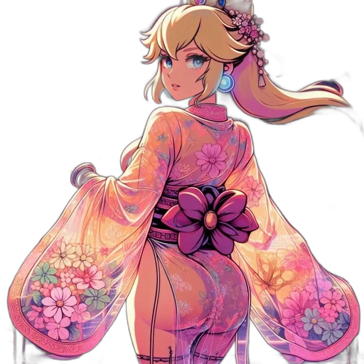 dress, flower, staff, crown transparent PNG cut-out