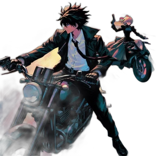 jacket, concept art, comic book art, anime transparent PNG cut-out