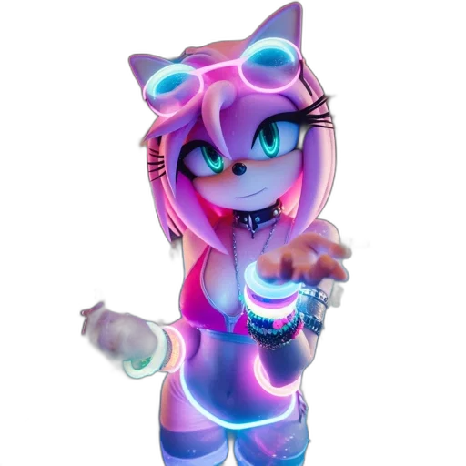 robot, creature, staff, 3d render transparent PNG cut-out