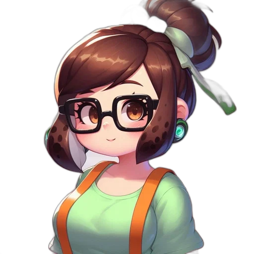 staff, face, dress, hair transparent PNG cut-out