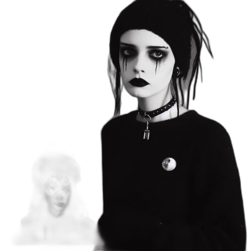face, creature, mask, jacket transparent PNG cut-out