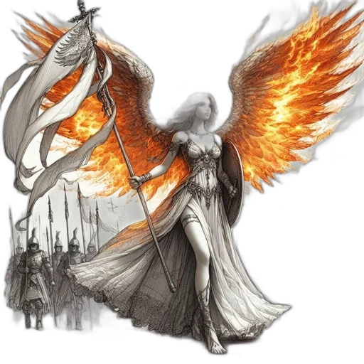 dragon, sword, staff, weapon transparent PNG cut-out