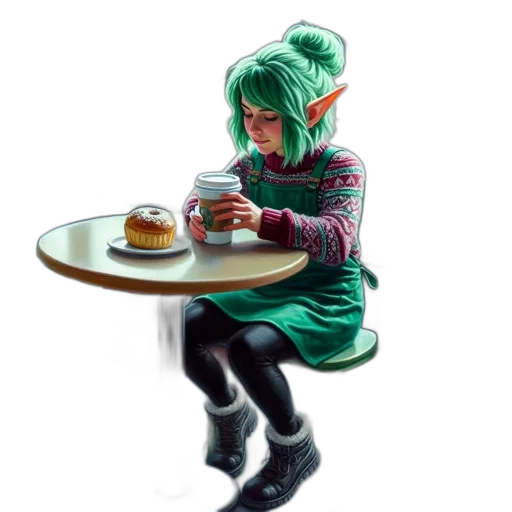 food, dragon, creature, dress transparent PNG cut-out