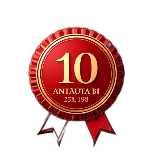 3d render, one, hundred, anniversary transparent PNG cut-out