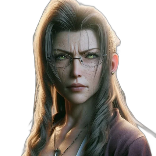 face, staff, hair, photorealistic transparent PNG cut-out
