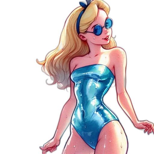 dress, cartoon, comic book art, concept art transparent PNG cut-out
