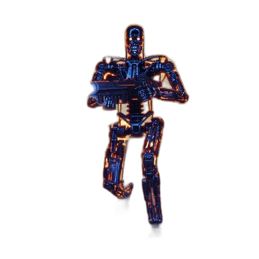 robot, jewelry, staff, weapon transparent PNG cut-out