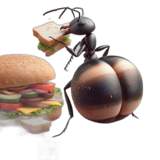 food, creature, animal, robot transparent PNG cut-out