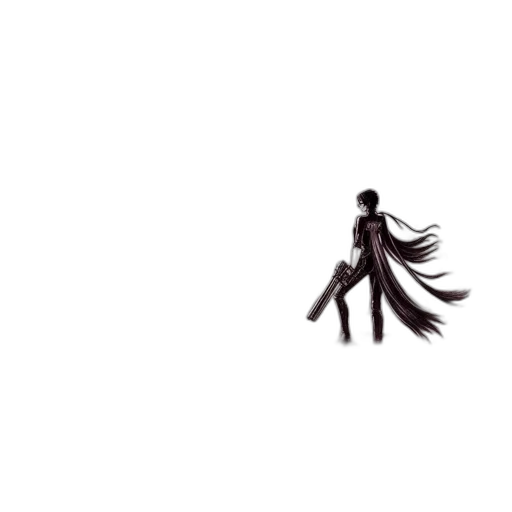 hair, umbrella, weapon, sword transparent PNG cut-out