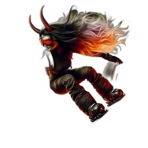 hair, dragon, mask, creature transparent PNG cut-out