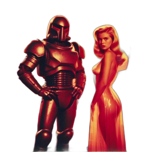 robot, dress, concept art, comic book art transparent PNG cut-out