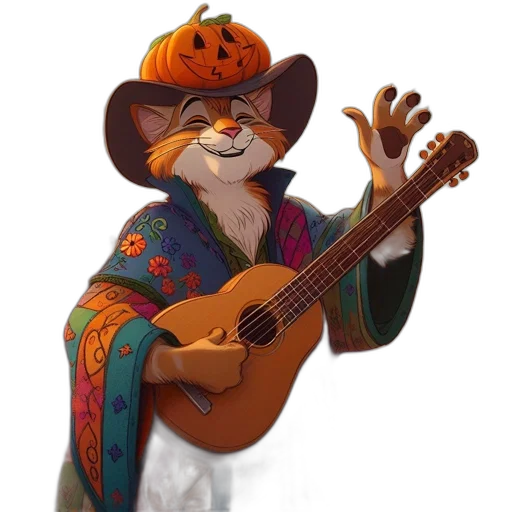 jacket, animal, staff, hat transparent PNG cut-out