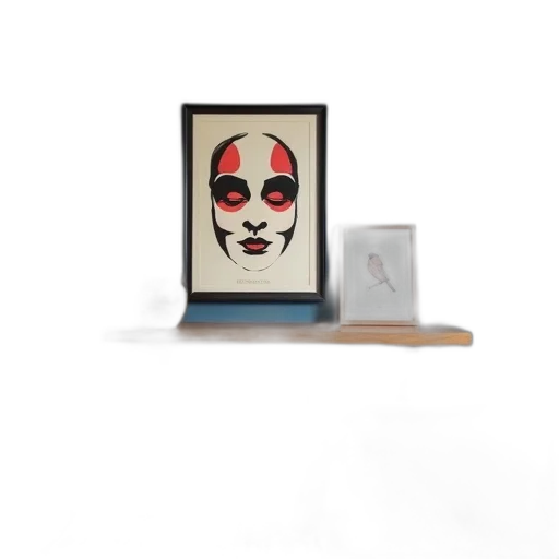 mask, face, furniture, photorealistic transparent PNG cut-out
