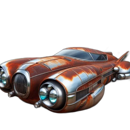 car, weapon, concept art, 3d render transparent PNG cut-out